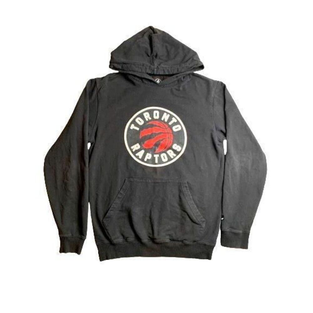 Toronto Raptors Sweatshirt Adult Large Black NBA Hoodie Basketball FISLL‎ Mens